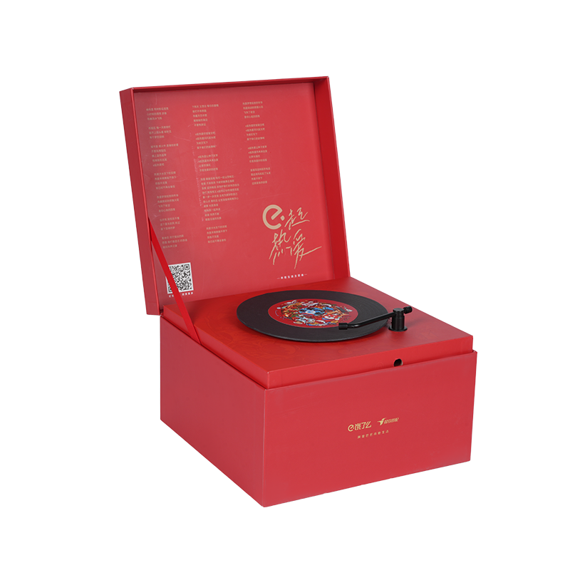 Tvrda rotirajuća glazbena kutija u obliku knjige s blagdanskom tematikom