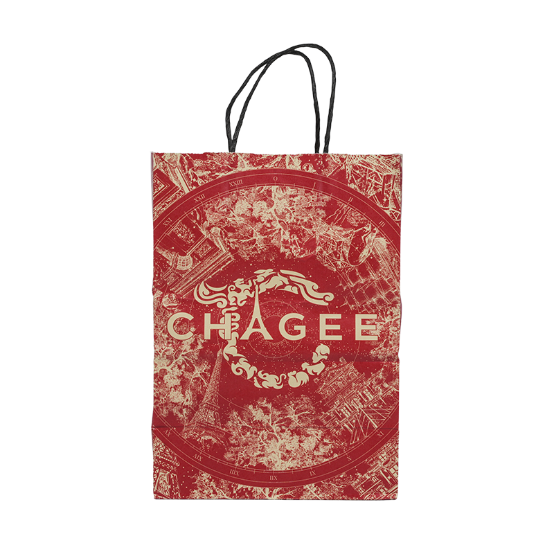 Papirnata vrećica od bijelog kartona s vrućim utiskivanjem za pakiranje parfema