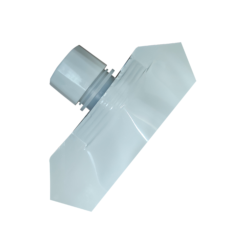 Solo vrtljiva torbica — bijela prozirna samostojeća torbica